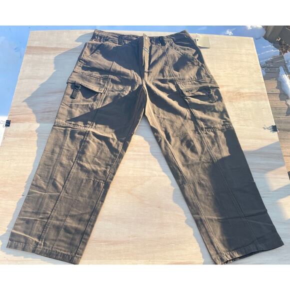 VINTAGE MARITHE FRANCOIS GIRBAUD Quarry Pants Cotton Men's Mocha 42X33 HONG KONG - Picture 1 of 8